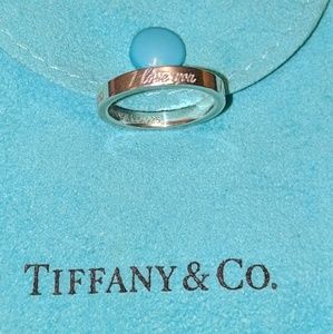 Authentic Tiffany & Co Notes I Love You Ring - 5.5